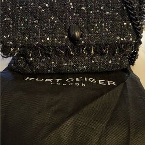 Kurt Geiger Black Sequin Shoulder Bag